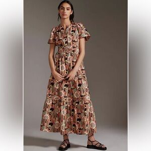 Anthro Maeve Somerset Maxi Dress